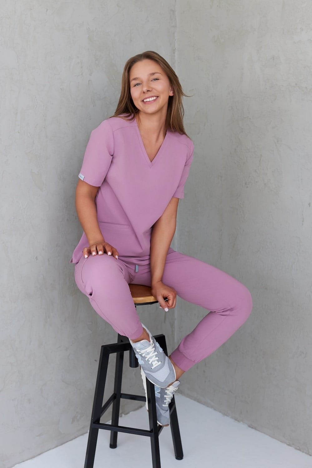 Camicetta medica da donna SCRUBS Basic VELVET PINK