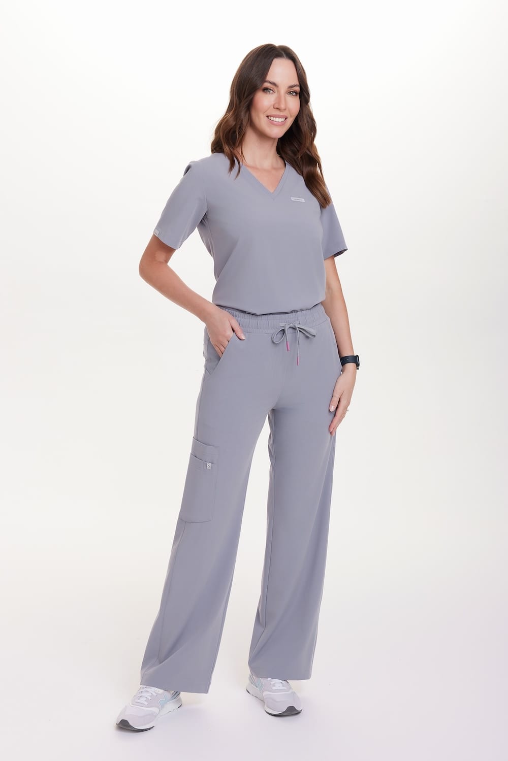 Bluzka medyczna damska SCRUBS Basic One Pocket BABY SHARK