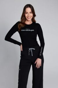 Longsleeve medyczny damski CZARNY Beauty Expert