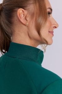 Polarowa bluza medyczna damska BUTELKOWA ZIELEŃ