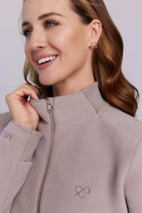 Női orvosi fleece felső LATTE