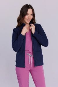 Dámská fleecová lékařská mikina GRANAT