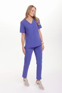 Dámske lekárske nohavice PROSTE SCRUBS Basic SUMMER BERRY