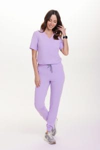 Dámske lekárske nohavice SCRUBS Basic LILA