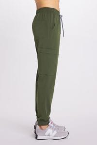Spodnie medyczne męskie joggery scrubs Basic KHAKI