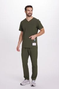 Pánská lékařská blůza scrubs basic KHAKI