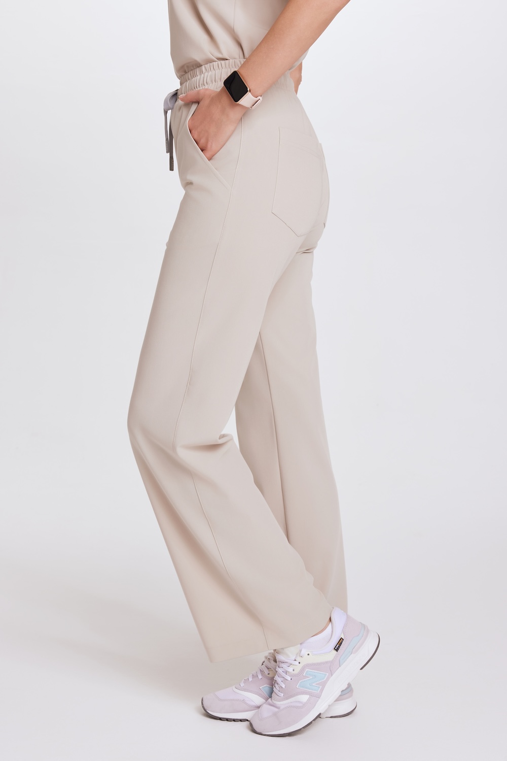Women’s medical pants WIDE SCRUBS Basic COLD NUDE