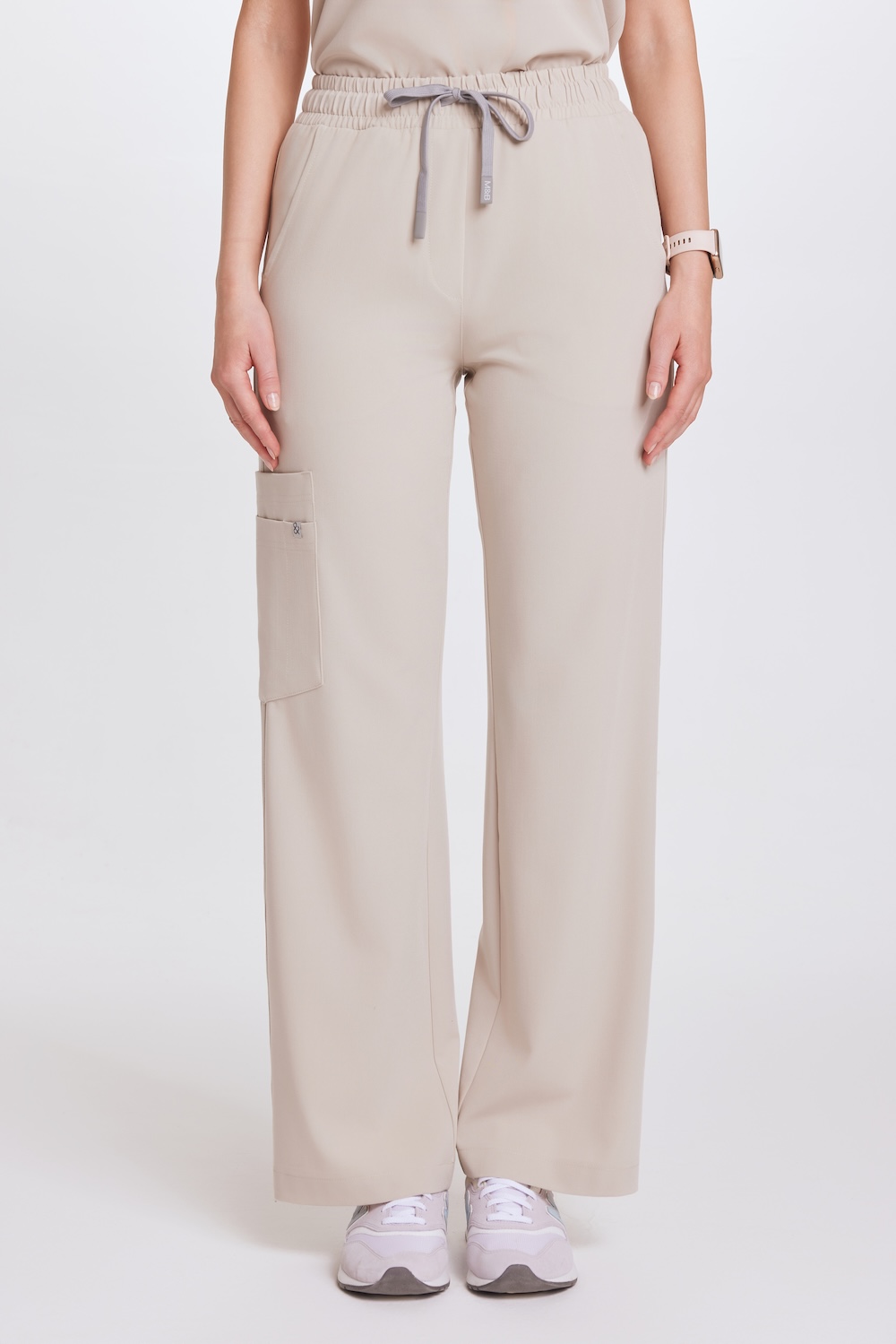 Women’s medical pants WIDE SCRUBS Basic COLD NUDE