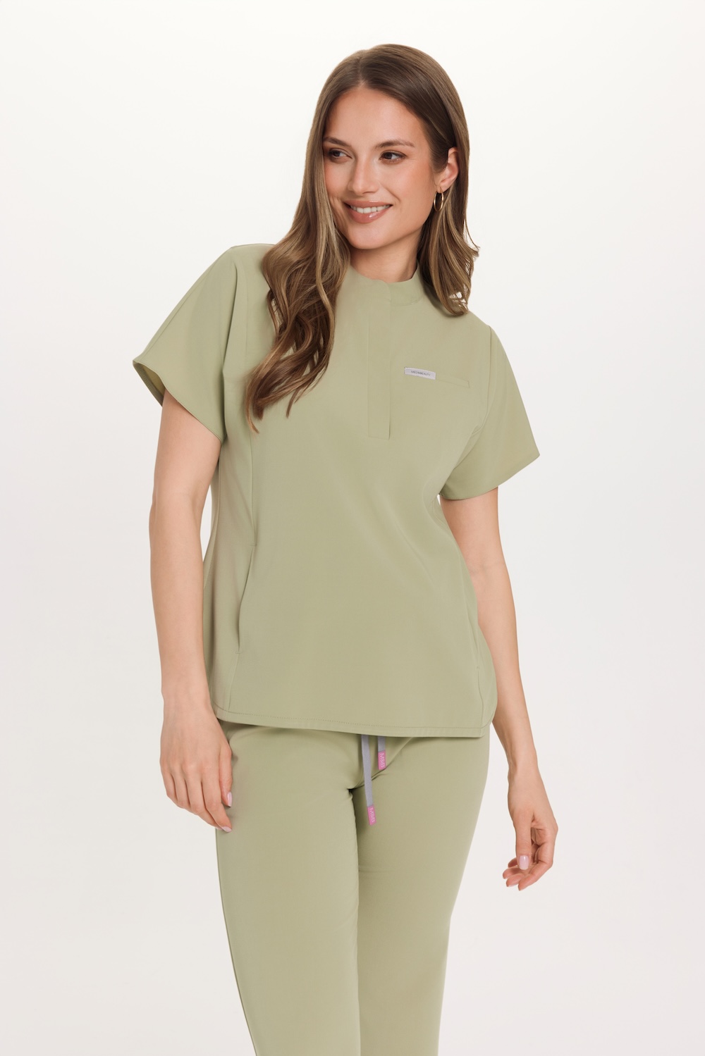 Camicetta medica da donna Basic Flex GREEN TEA