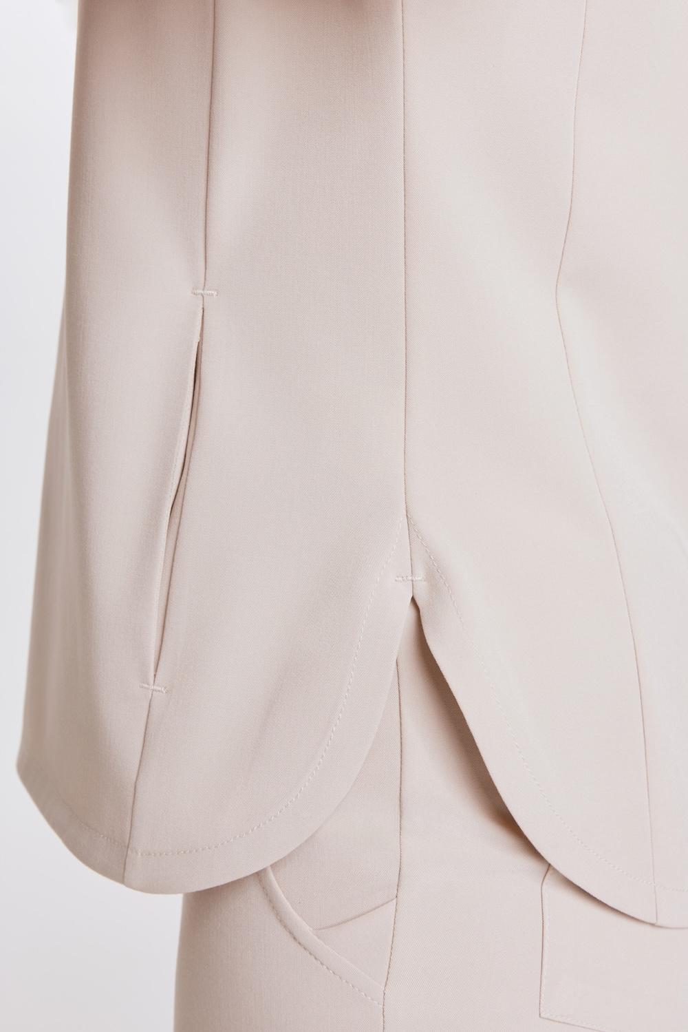 Bluzka medyczna damska scrubs Basic Flex COLD NUDE