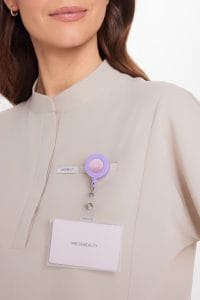 Bluzka medyczna damska scrubs Basic Flex COLD NUDE