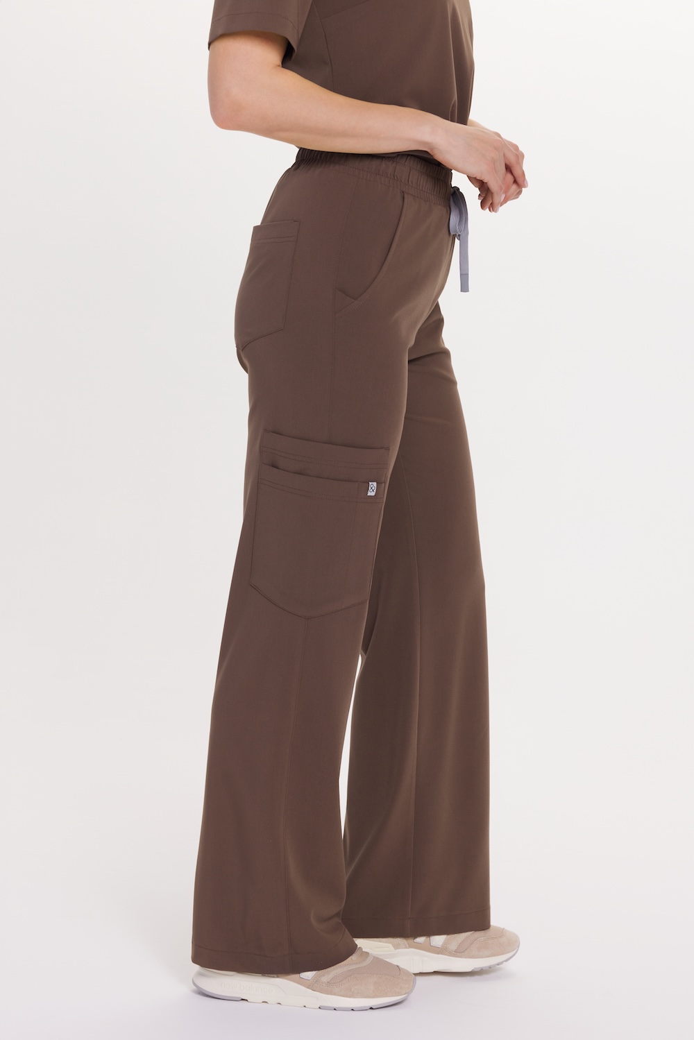 Pantaloni medici da donna WIDE SCRUBS CHOCOLATE