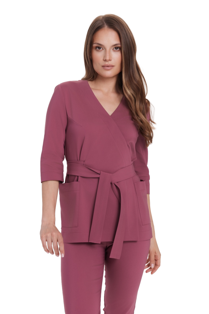 Tunika medyczna kopertowa damska Premium Malwa