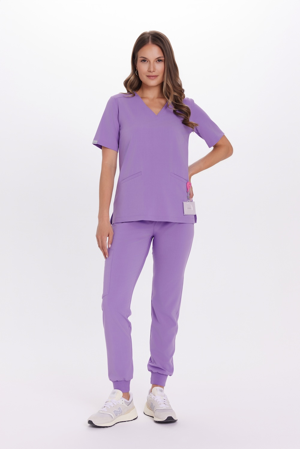 Bluzka medyczna damska scrubs Basic AMETYST