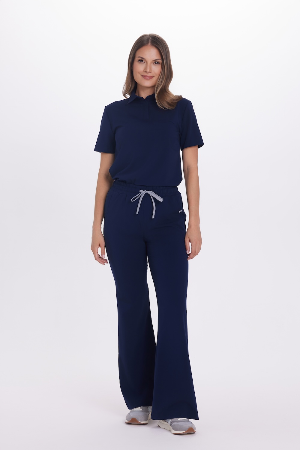 Női orvosi blúz műtősruha Basic Polo GRANIT