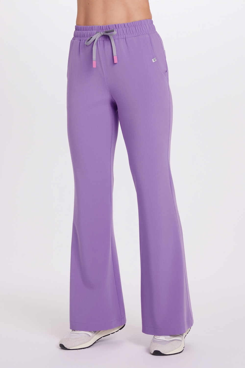 Dámské zdravotnické kalhoty FLARE scrubs Basic AMETYST