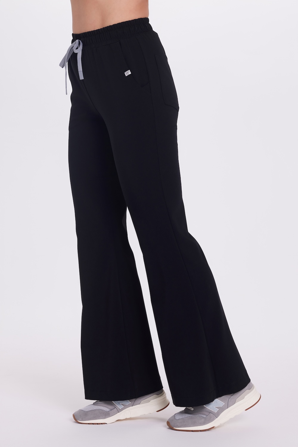 Pantaloni medici da donna FLARE scrubs Basic BLACK