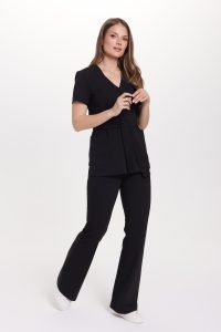 Dámské lékařské kalhoty Flare Premium Black