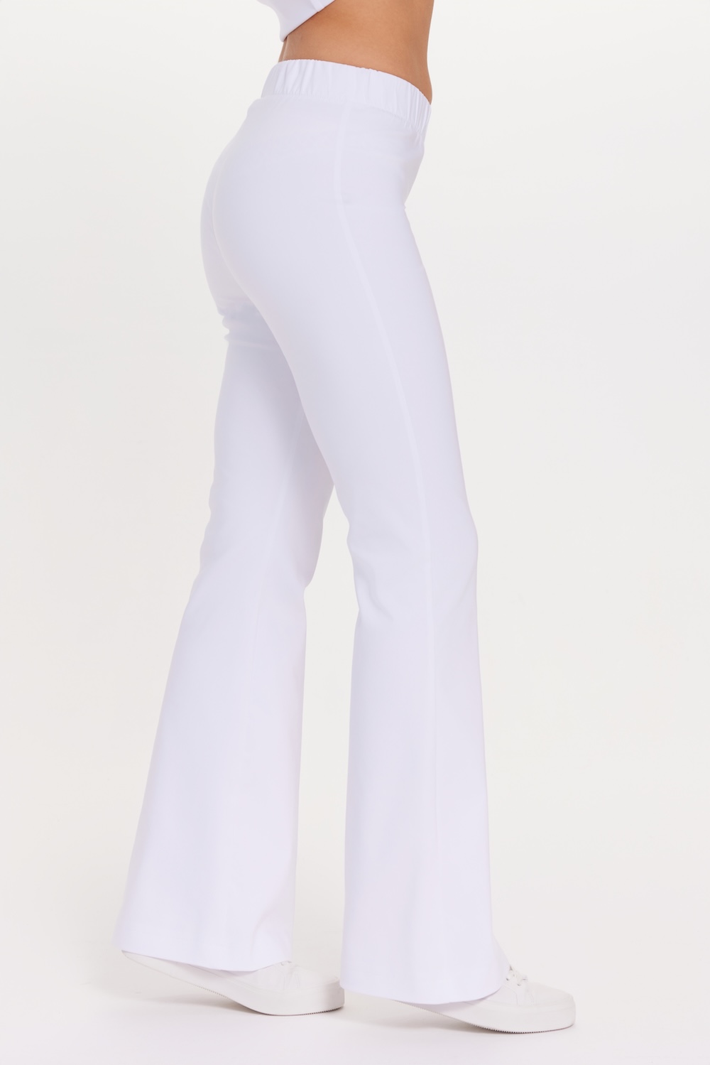 Women’s Flare Premium Medical Pants WHITE