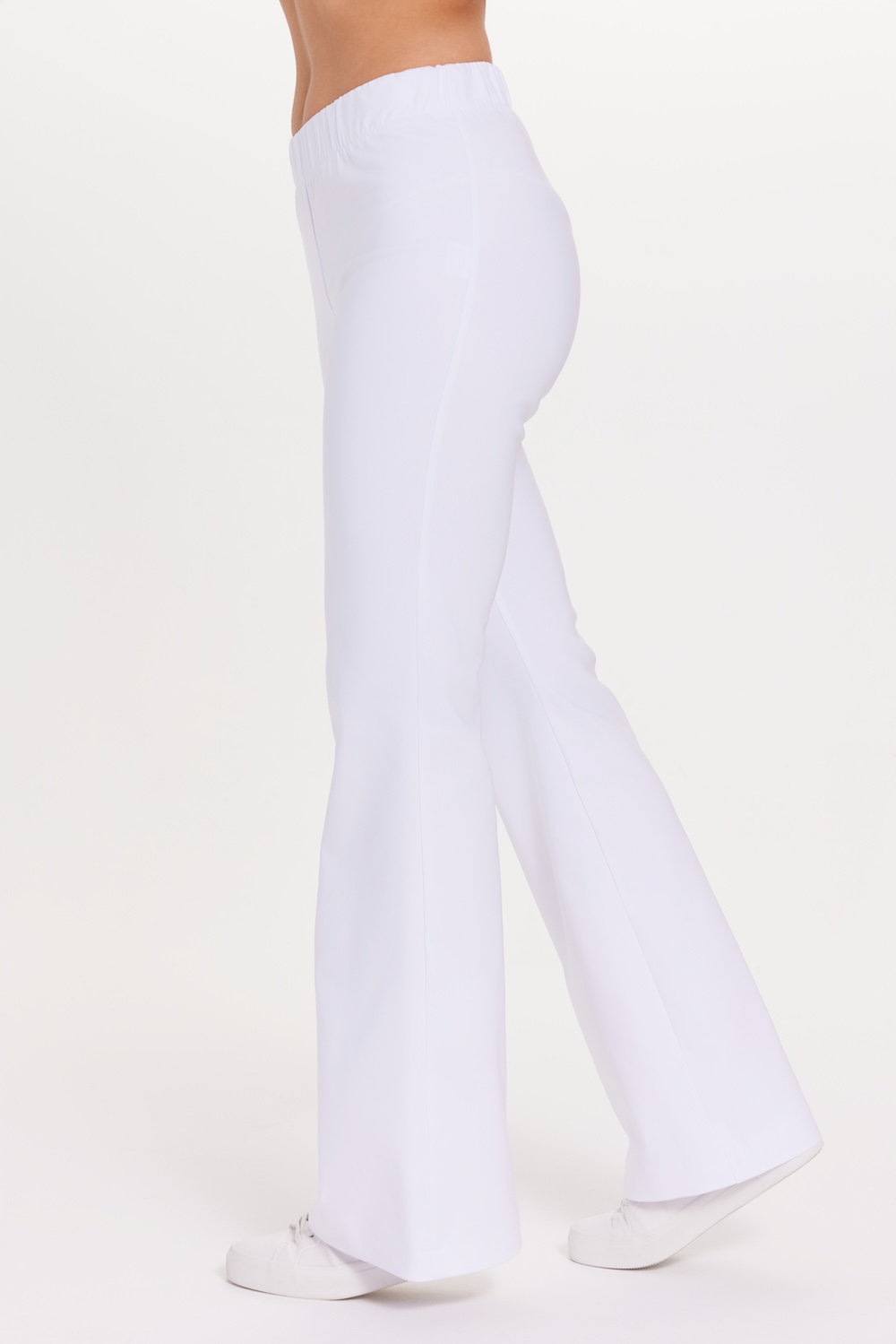 Women’s Flare Premium Medical Pants WHITE