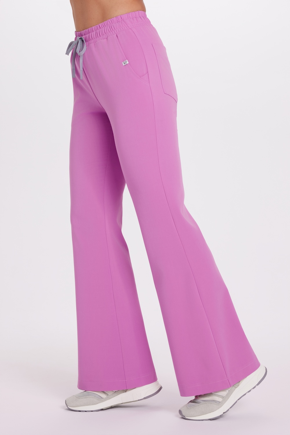 Női orvosi nadrág FLARE műtősnadrág Basic PINK KISS