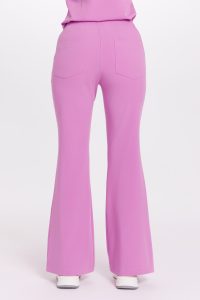 Spodnie medyczne damskie FLARE scrubs Basic PINK KISS