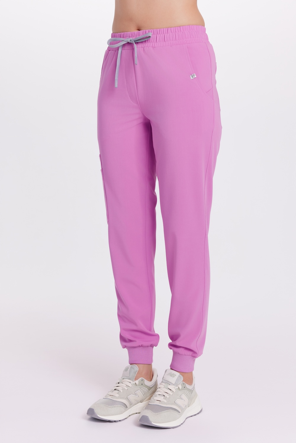 Pantaloni jogger medici da donna scrubs Basic PINK KISS