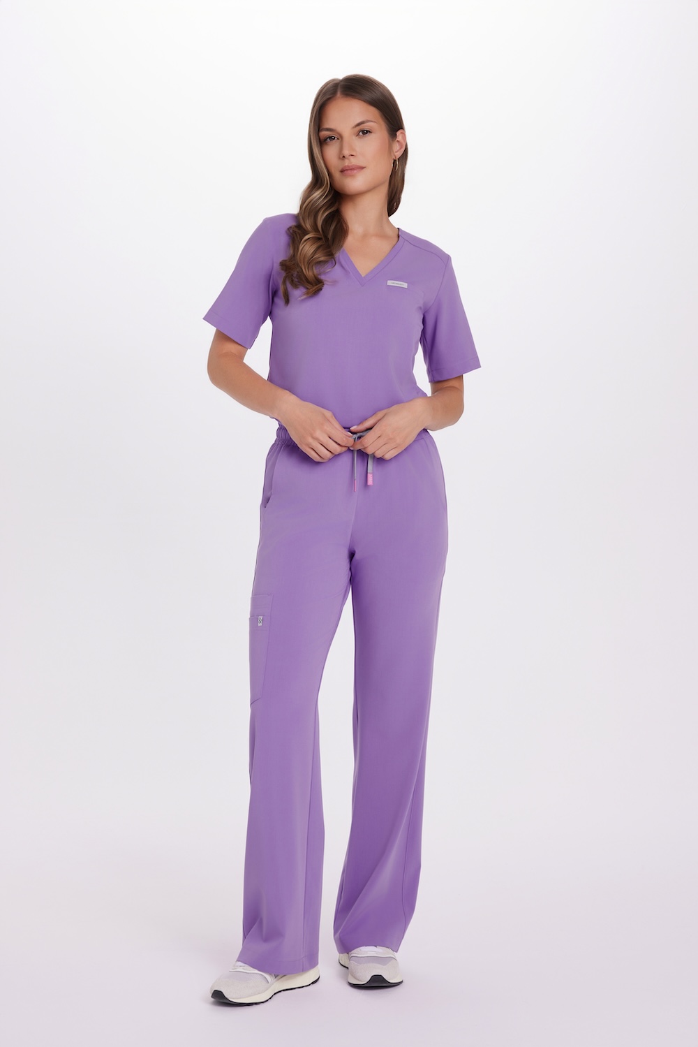 Women’s medical blouse scrubs Basic One Pocket AMETYST