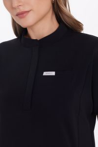 Női orvosi blúz műtősruha Basic Flex BLACK