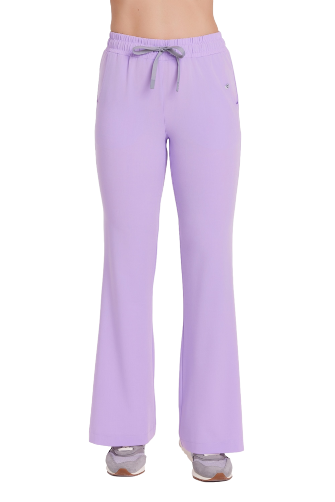 Spodnie medyczne damskie FLARE scrubs Basic LILA