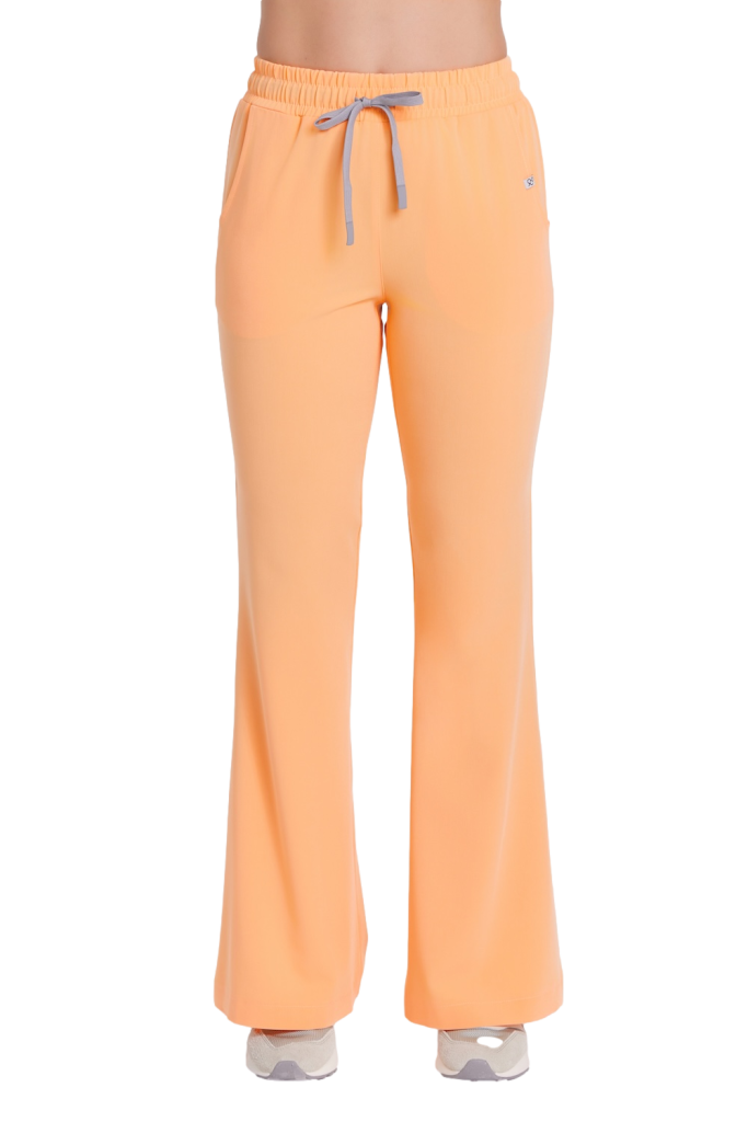 Spodnie medyczne damskie FLARE scrubs Basic PAPAJA