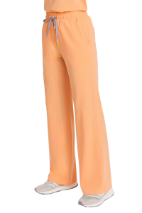 Spodnie medyczne damskie SZEROKIE scrubs Basic PAPAJA