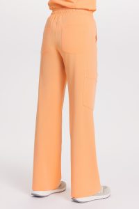 Spodnie medyczne damskie SZEROKIE scrubs Basic PAPAJA