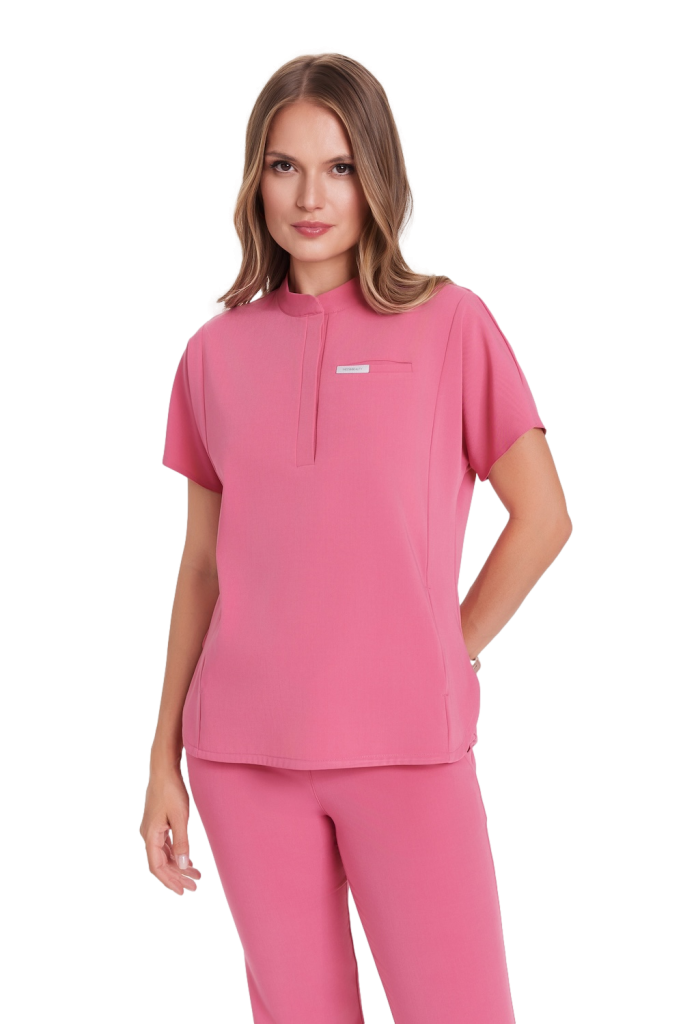 Bluzka medyczna damska scrubs Basic Flex TUTTI FRUTTI