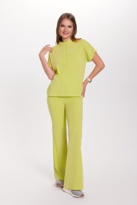 Women’s medical pants FLARE scrubs Basic KIWI