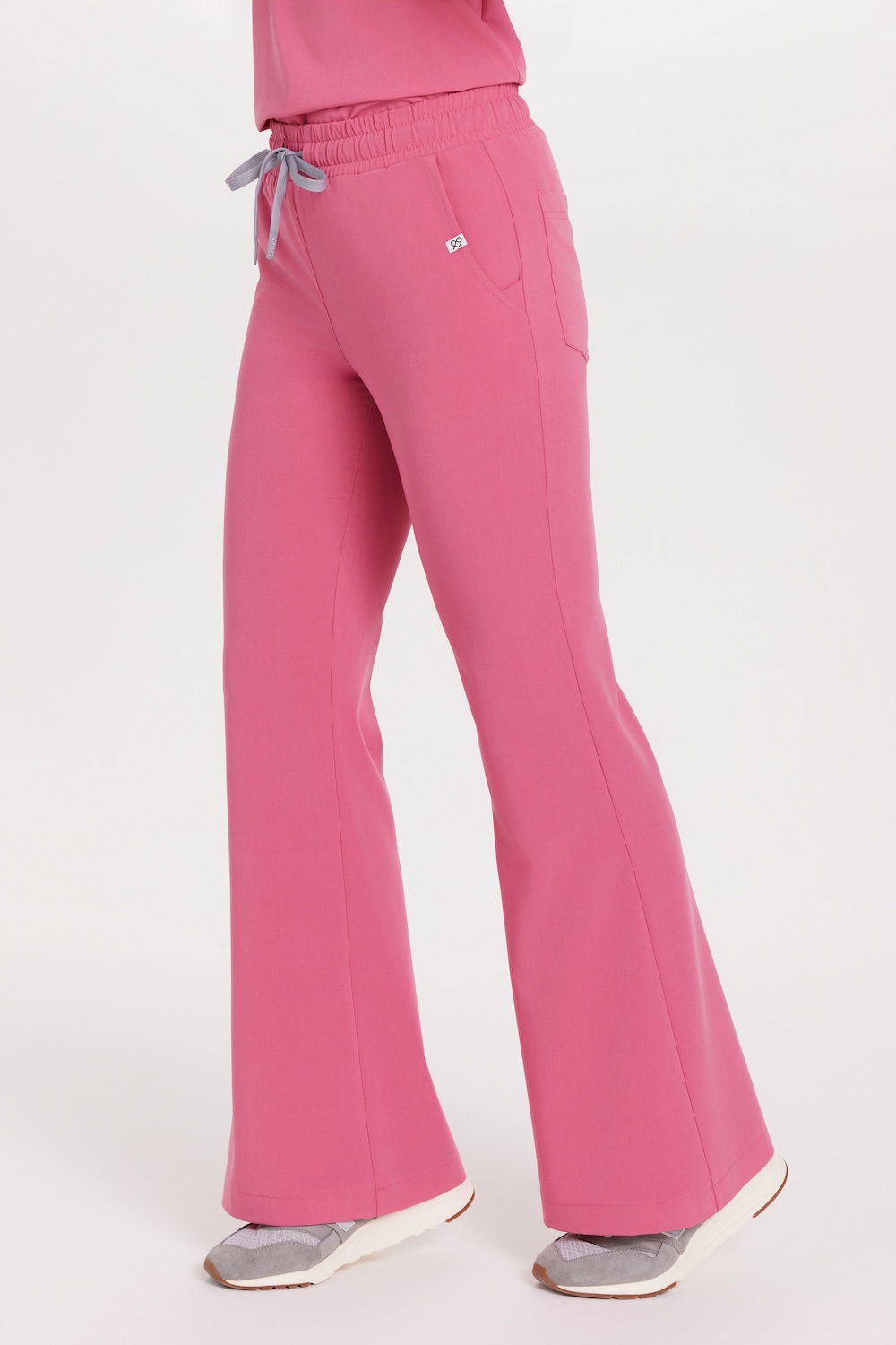 Spodnie medyczne damskie FLARE scrubs Basic TUTTI FRUTTI