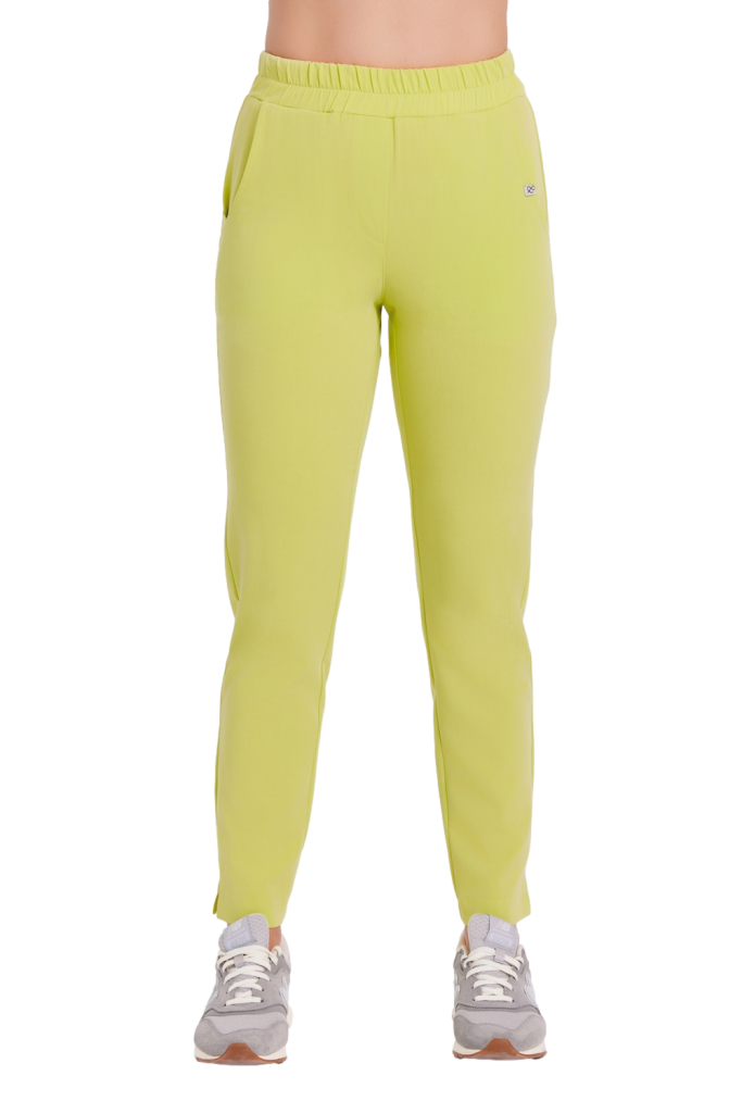 Spodnie medyczne damskie PROSTE SCRUBS Basic KIWI
