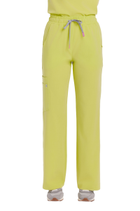 Spodnie medyczne damskie SZEROKIE SCRUBS Basic KIWI