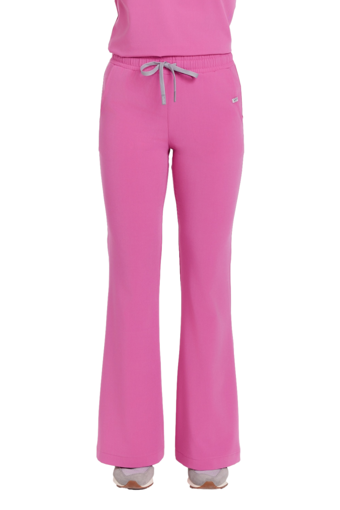 Spodnie medyczne damskie FLARE scrubs Basic HI BARBIE