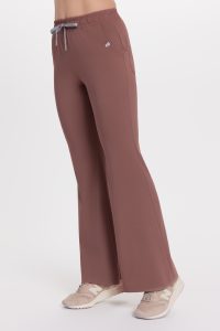 Spodnie medyczne damskie FLARE scrubs Basic HAZELNUT