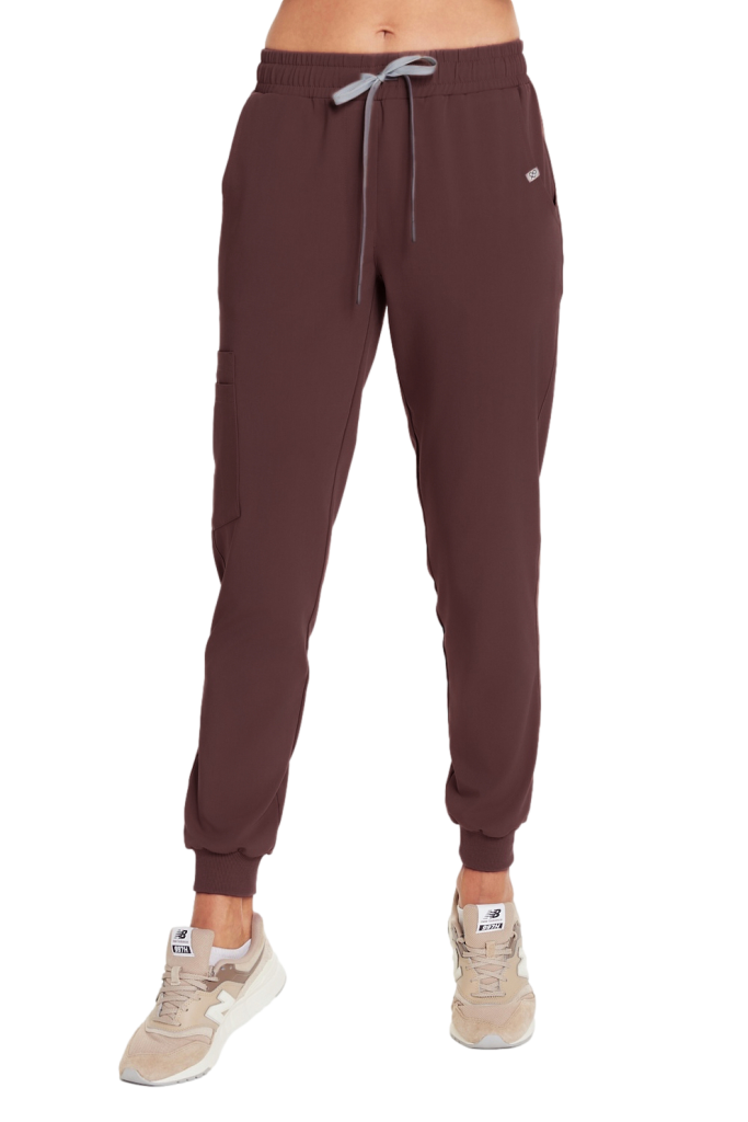 Spodnie medyczne damskie joggery SCRUBS Basic HOT CHOCOLATE