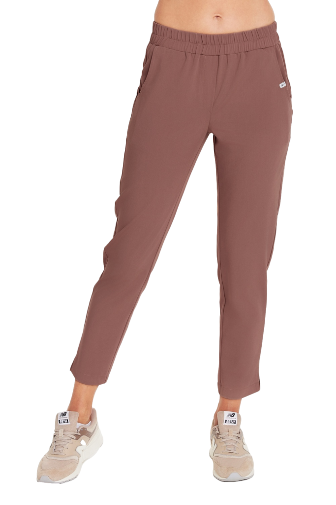 Spodnie medyczne damskie PROSTE SCRUBS Basic HAZELNUT