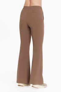 Spodnie medyczne damskie FLARE scrubs Basic KAKAO