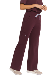 Női orvosi nadrág WIDE SCRUBS Plum csokoládé színben